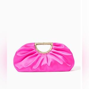 NWT Lilly Pulitzer Culver Satin Clutch